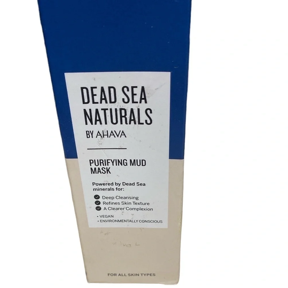 Ahava mud mask sealed NEW‎ vegan deep cleaning refined skin texture purifying